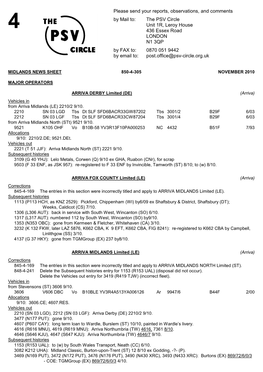 Midlands News Sheet 850-4-305 November 2010