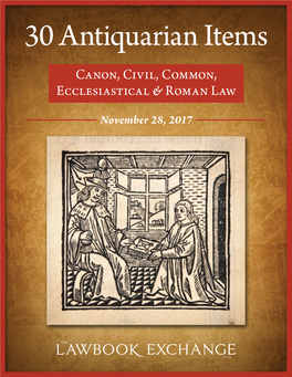 Canon, Civil, Common, Ecclesiastical & Roman