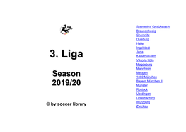 3. Liga - Season 2019/20