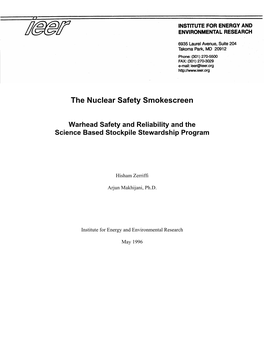 The Nuclear Safety Smokescreen