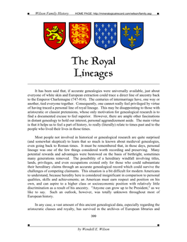 The Royal Lineages ______