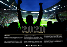 2020 Event Calendar