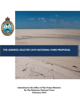 Andros Joulter Cays National Park Proposal