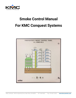 Smoke Control Manual for KMC Conquest Systems