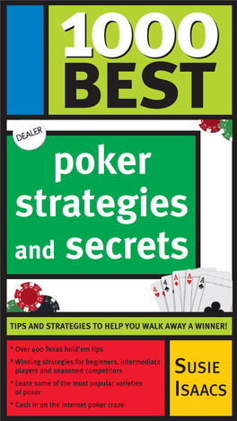 Poker Strategies and Secrets