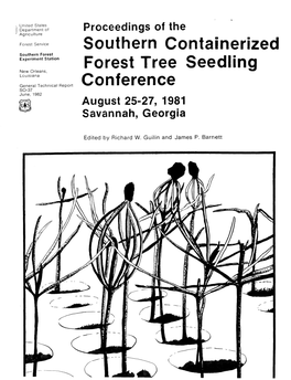 Hern Con Ainerized Forest Tree Seedling Conference