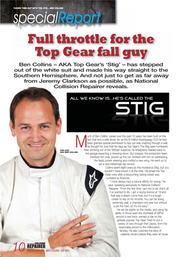 BEN COLLINS, the STIG the STIG and SHANE WARNE on the Test Track