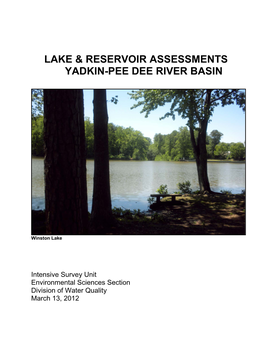 Lake & Reservoir Assessments