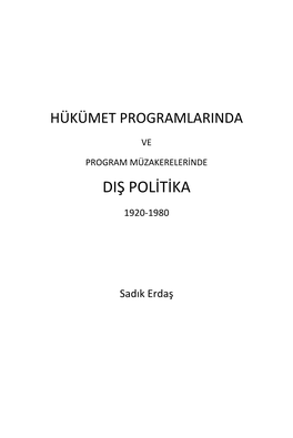 Diş Politika