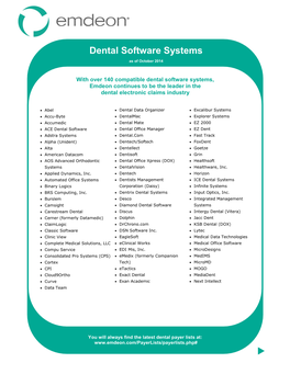 Dental Software Systems