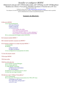 Installer Et Configurer BOINC