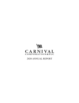 2020 Annual Report Carnival Corporation & Plc 2020 Annual Report