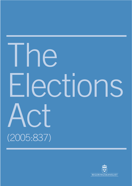 2005:837) the Elections Act (2005:837