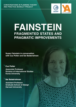 Fainstein - Fragmented States and Pragmatic Improvements 1 AESOP Young Academics Booklet Project Conversations in Planning