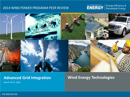 2014 Wind Power Program Peer Review-Advanced Grid Integration