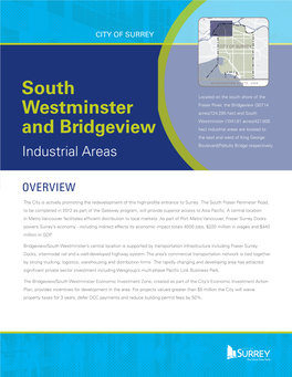 South Westminster and Bridgeview Industrial Areas