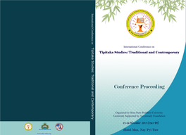 International Conference on Tipitaka Studies: Traditional and Contemporary