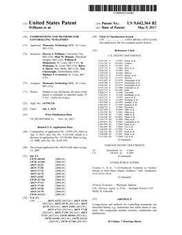 (12) United States Patent (10) Patent No.: US 9,642,364 B2 Williams Et Al