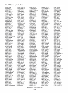 U.S. FM Stations by Call Letters