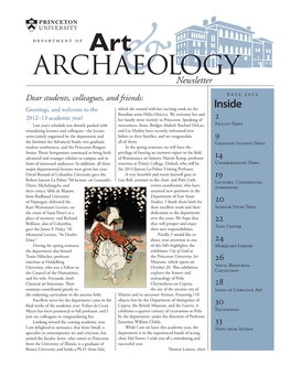 Art & Archaeology Newsletter