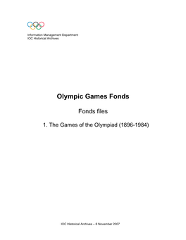 Berlin 1936 – Games of the XI Olympiad