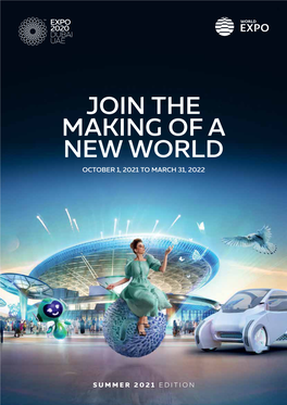 Join the Making of a New World October 1, 2021 to March 31, 2022