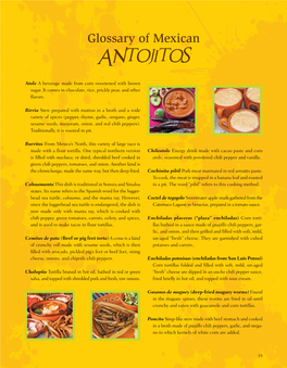 Glossary of Mexican