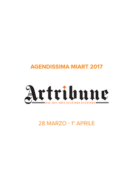 Agendissima Miart 2017