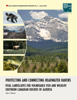 Wildlife Conservation Society: Protecting and Connecting Headwater Havens