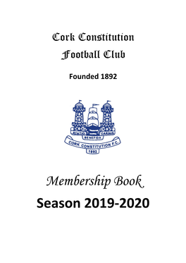 Membership Book Season 2019-2020