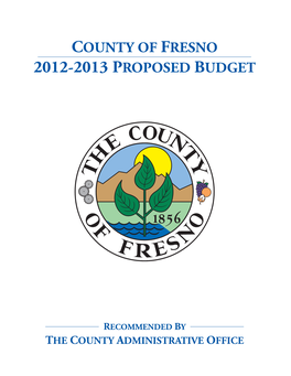 2012-2013 Proposed Budget