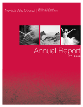 Annual Report FY 2008 Nevada Arts Council Introduction