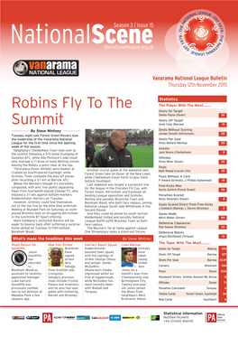 Robins Fly to the Summit
