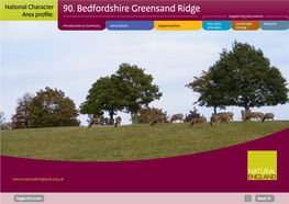 90. Bedfordshire Greensand Ridge Area Profile: Supporting Documents