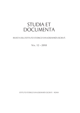 Studia Et Documenta