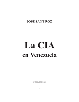 CIA En Venezuela
