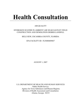 Health Consultation