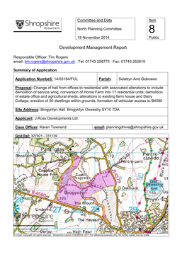 Item 8 Brogyntyn Hall Oswestry 1403184FUL.Pdf