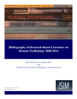 Bibliography of Research-Based Literature on Human Trafficking: 2008-2014