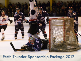 Perth Thunder Sponsorship Package 2011