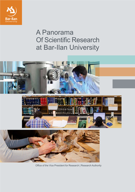 A Panorama of Scientific Research at Bar-Ilan University