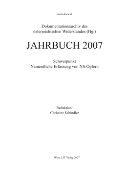 Jahrbuch 2007