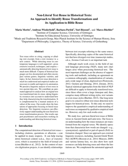 Non-Literal Text Reuse in Historical Texts: an Approach to Identify Reuse Transformations and Its Application to Bible Reuse