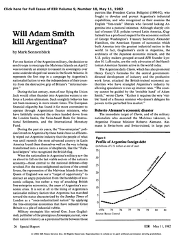 Will Adam Smith Kill Argentina?
