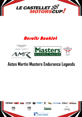 Aston Martin Masters Endurance Legends