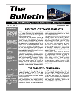 November 2004 Bulletin Without Tech Talk.Pub