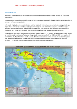 Viaje a West Papua Y Kalimantán, Indonesia