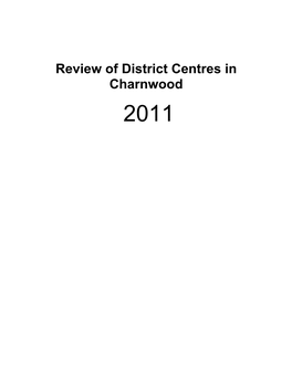Review of District Centres in Charnwood 2011