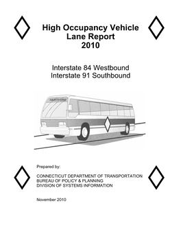 2010 High Occupancy Vehicle Lane Report