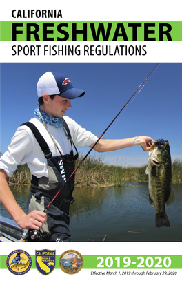 California Freshwater Sport Fishing Regulations, 2019-2020